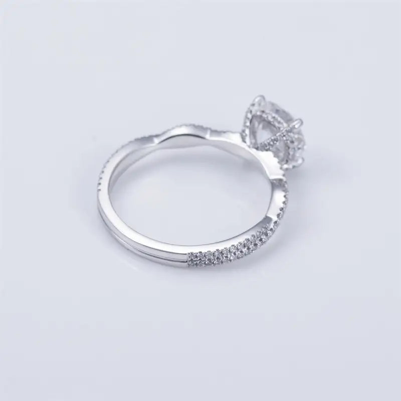 Eco-1431 1CT D VVS Lab-Grown Diamond Ring in PT750 Platinum