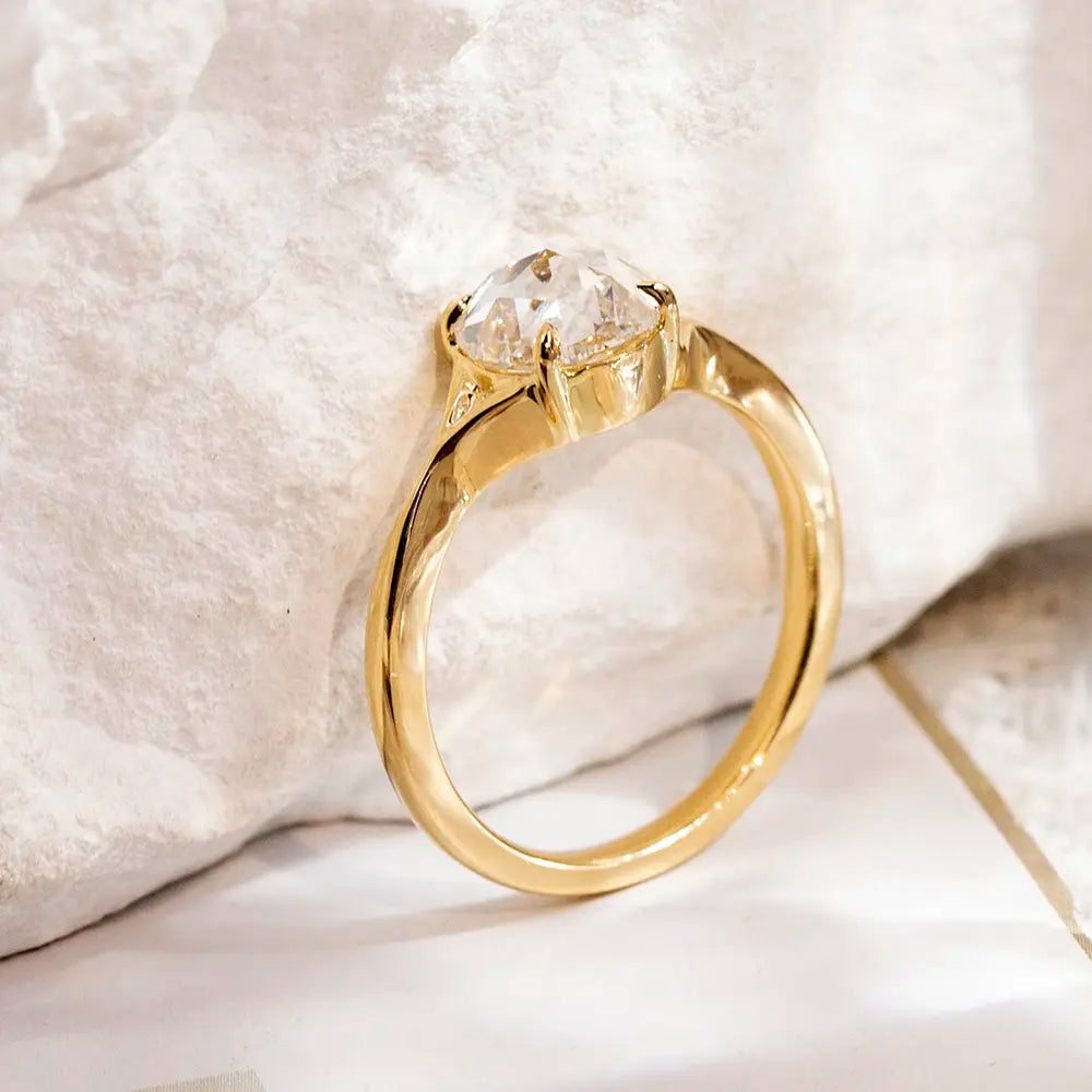 Eco-1714 | Custom Lab Diamond Ring in 18K/14K/10K Gold  By Ecogemma