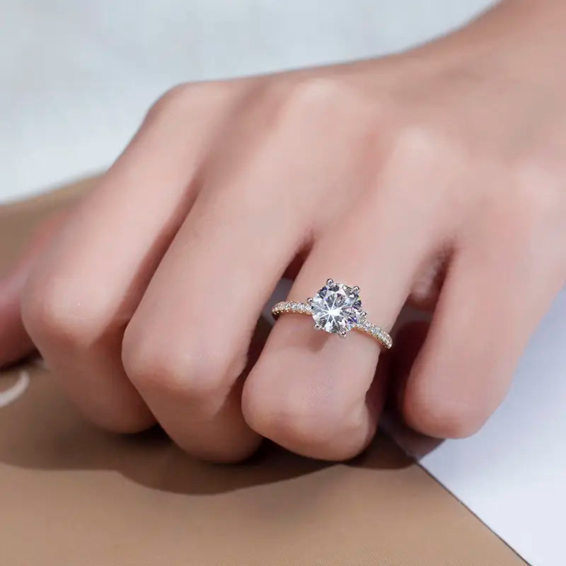 Eco-1000 Customization 1.45CT Lab-Grown Diamond Solitaire Ring