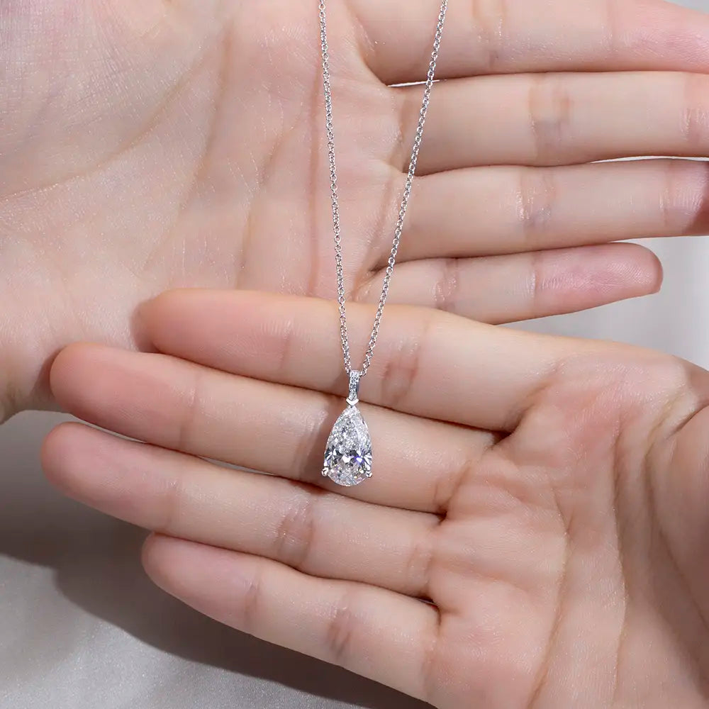 Econ-847 — The Light Within Lab Diamond Teardrop Pendant