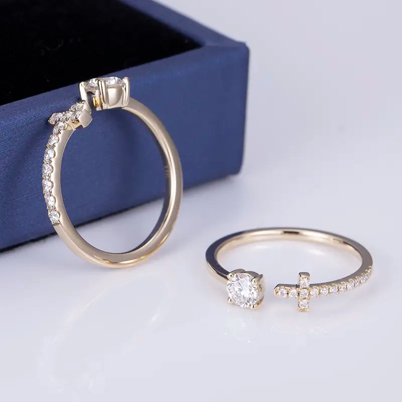 Eco-567 Customized Fashion Lab-Grown Diamond Ring in 18K Gold – Signature by Ecogemma