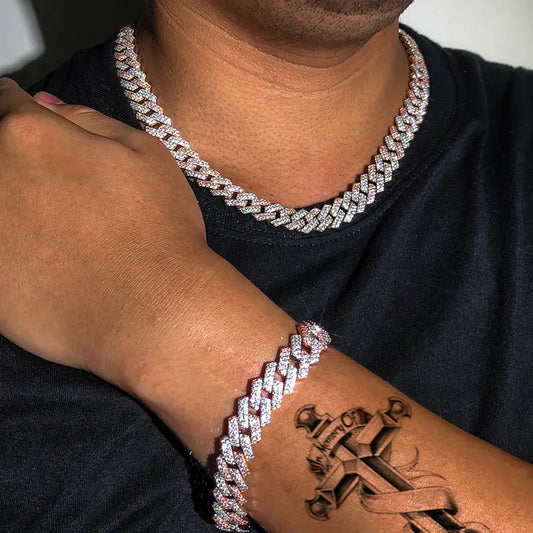 Ecogemma Harley-518 Iced Out Cuban Link Chain
