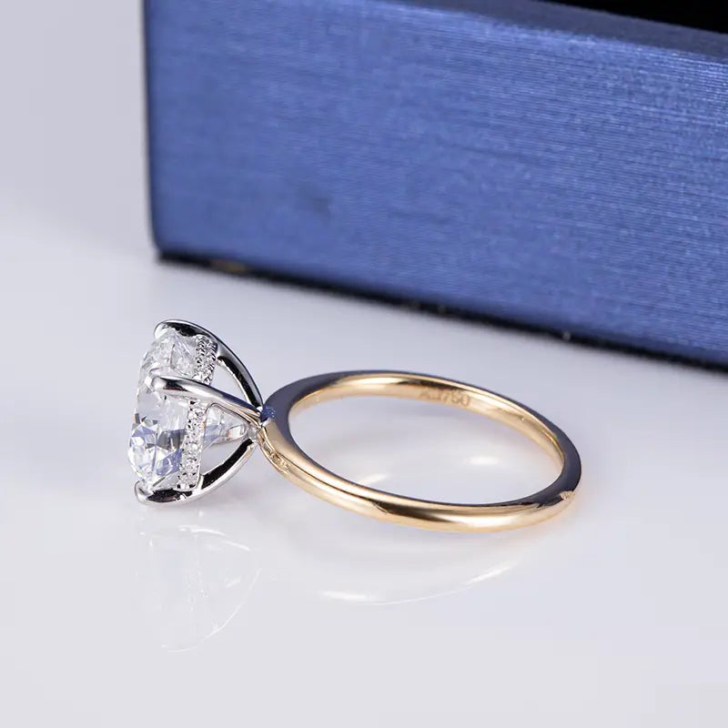 Eco-506 | Solitaire Lab-Grown Diamond Ring in 18K Gold  By Ecogemma