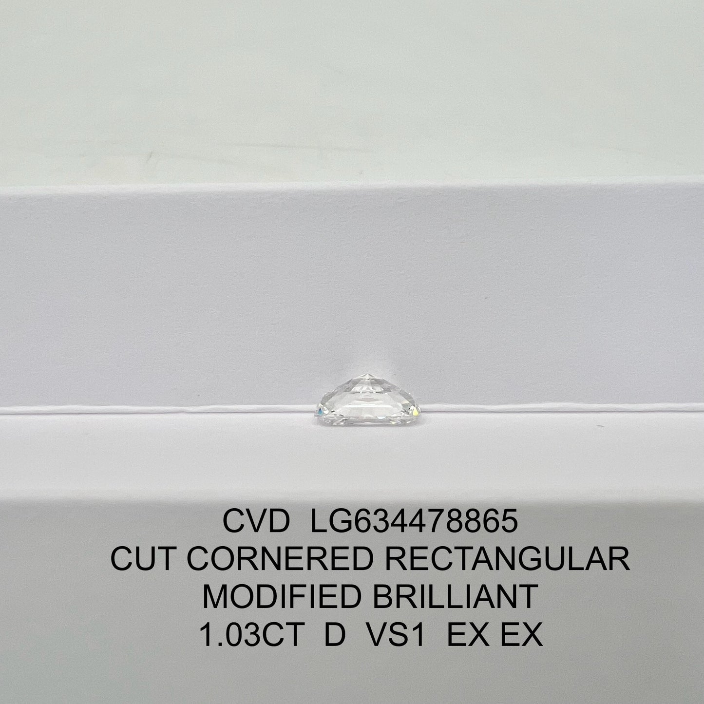 Radiant D VS1 EX EX 1.03ct CVD Lab Grown Diamond with IGI Certificate LG634478865