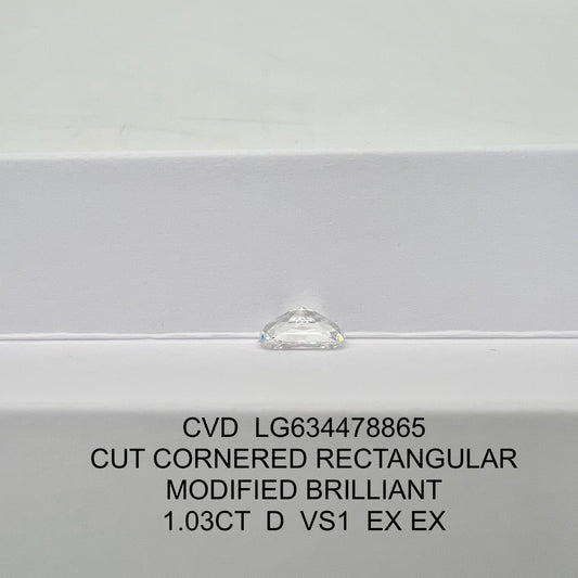 Radiant D VS1 EX EX 1.03ct CVD Lab Grown Diamond with IGI Certificate LG634478865