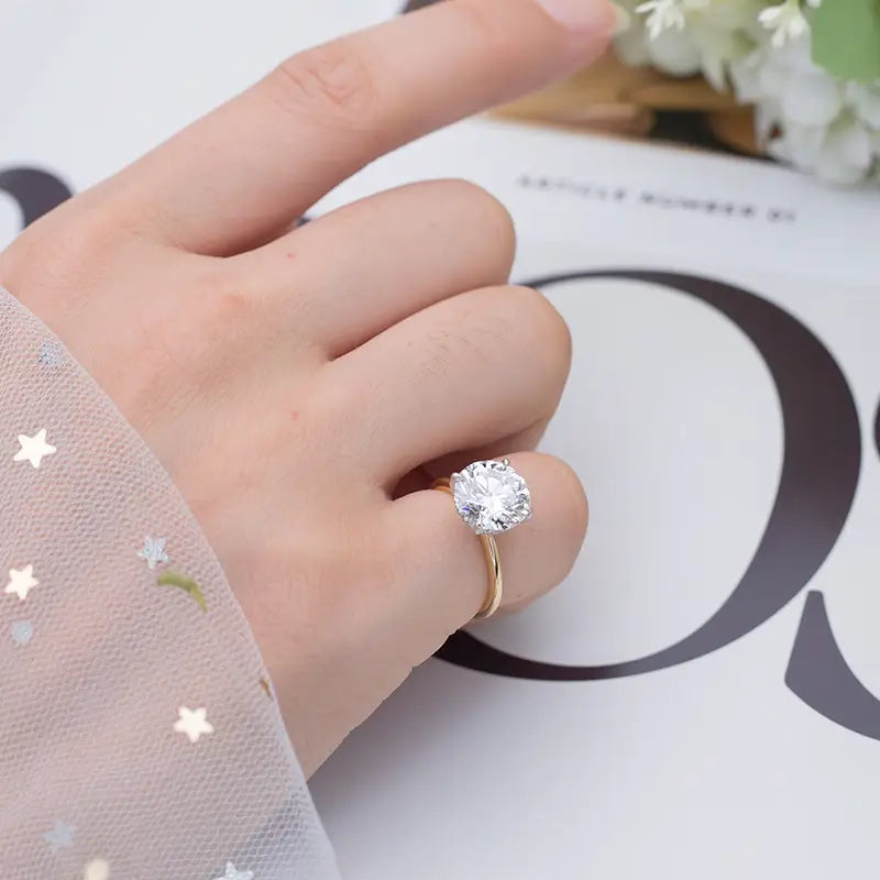 Eco-506 | Solitaire Lab-Grown Diamond Ring in 18K Gold  By Ecogemma