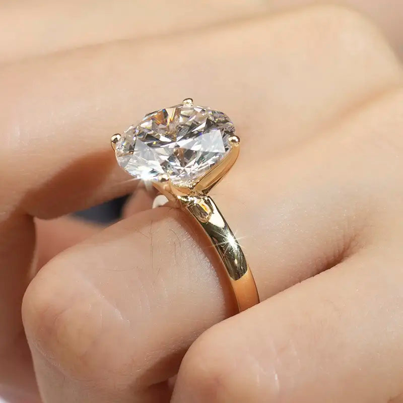 Eco-1421 | 8ct CVD Lab Diamond Halo Ring  By Ecogemma