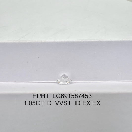 Round Brilliant D VVS1 ID EX EX 1.05ct Lab Grown Diamond with IGI Certificate LG691587453
