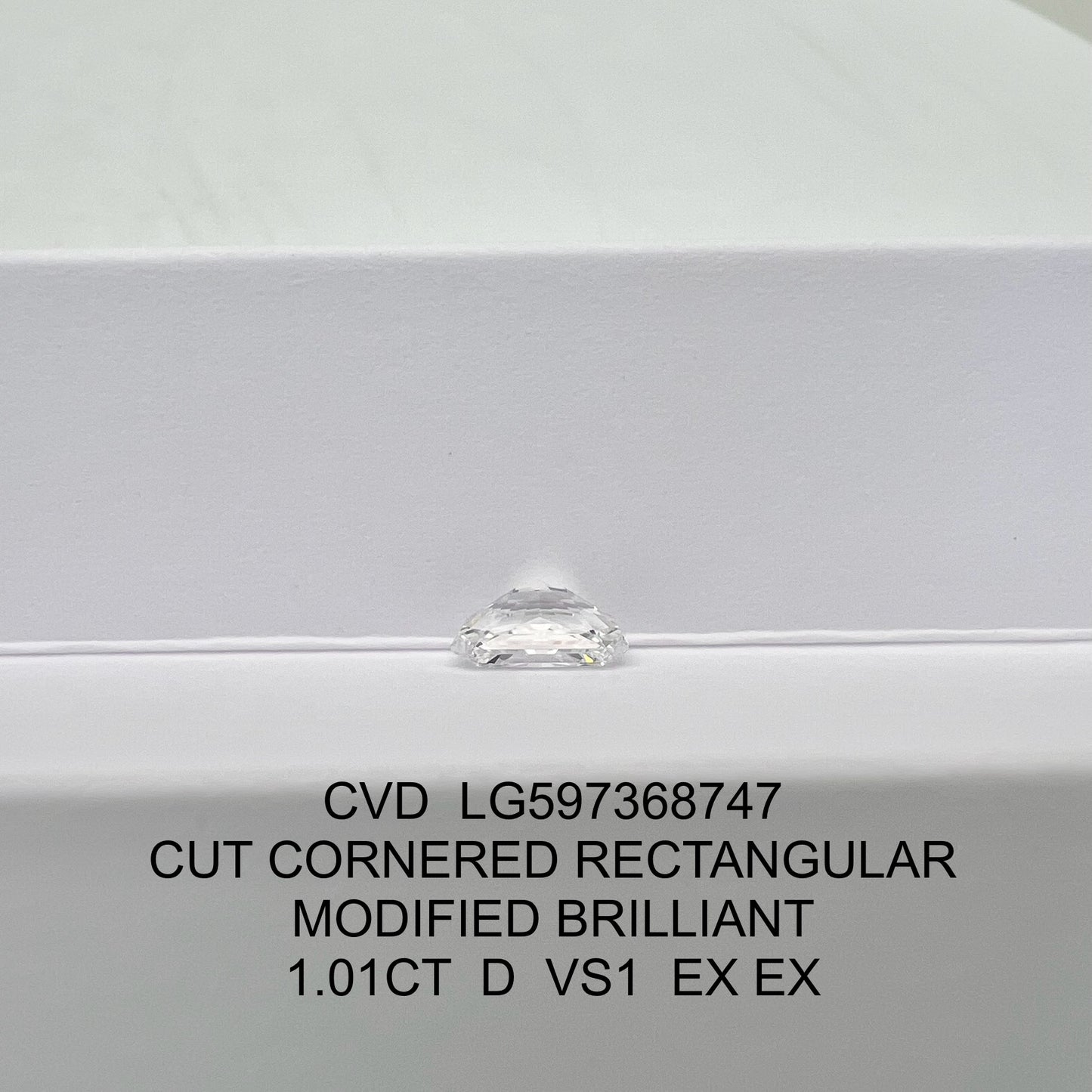 Radiant D VS1 EX EX 1.01ct CVD Lab Grown Diamond with IGI Certificate LG597368747