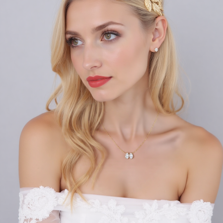 Econ-898 — The Twin Flame Lab Diamond Pendant