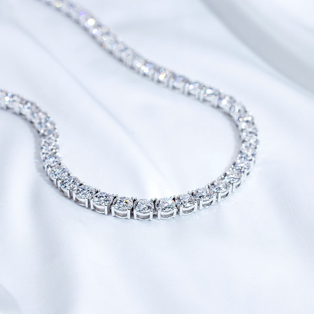 Econ-889 — The Eternal Line Lab Diamond Tennis Necklace