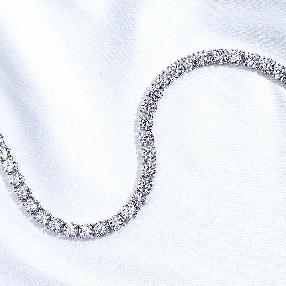 Econ-889 — The Eternal Line Lab Diamond Tennis Necklace