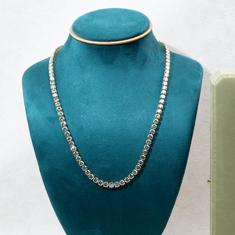 Econ-894 — The Orbit of Light Lab Diamond Tennis Necklace