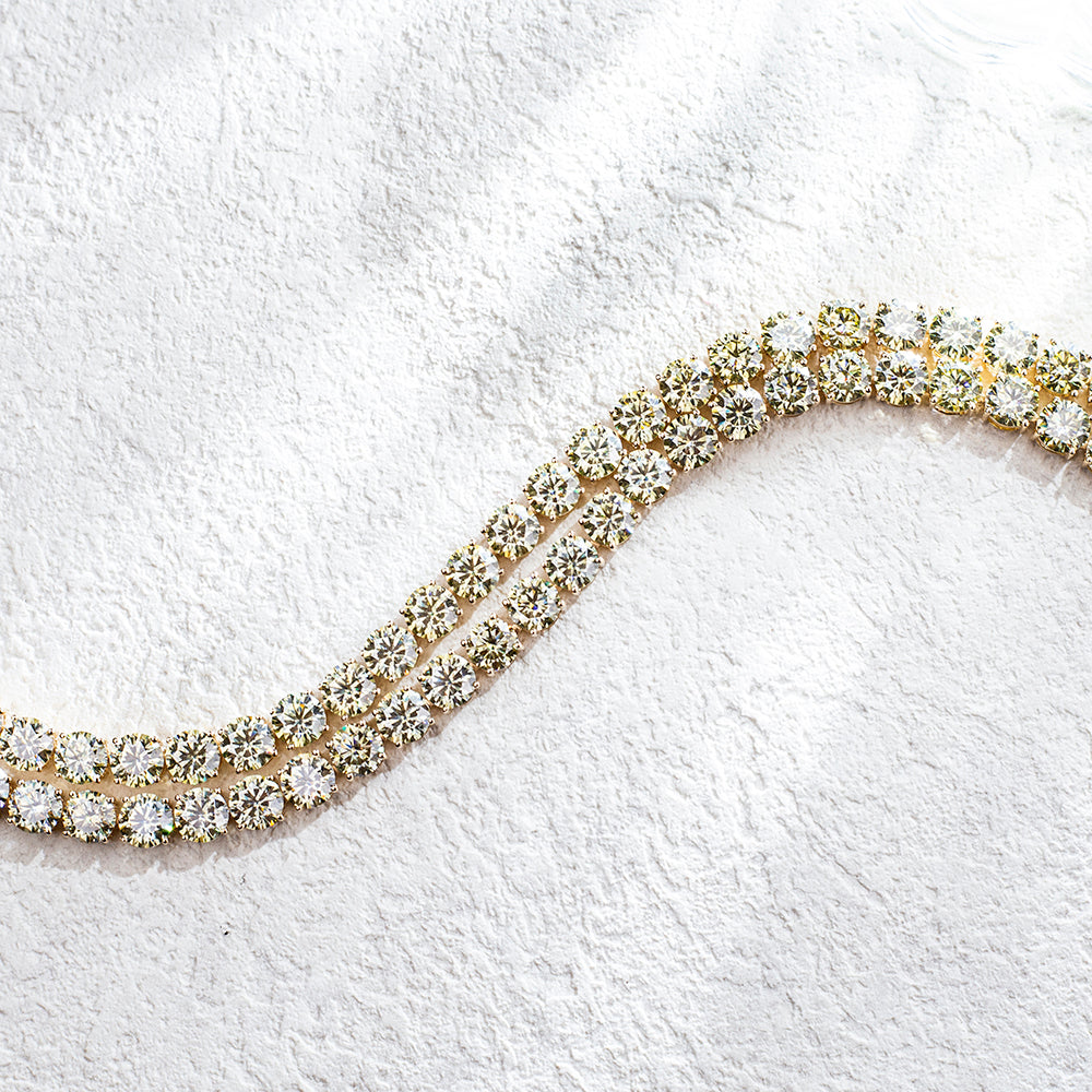 Econ-894 — The Orbit of Light Lab Diamond Tennis Necklace