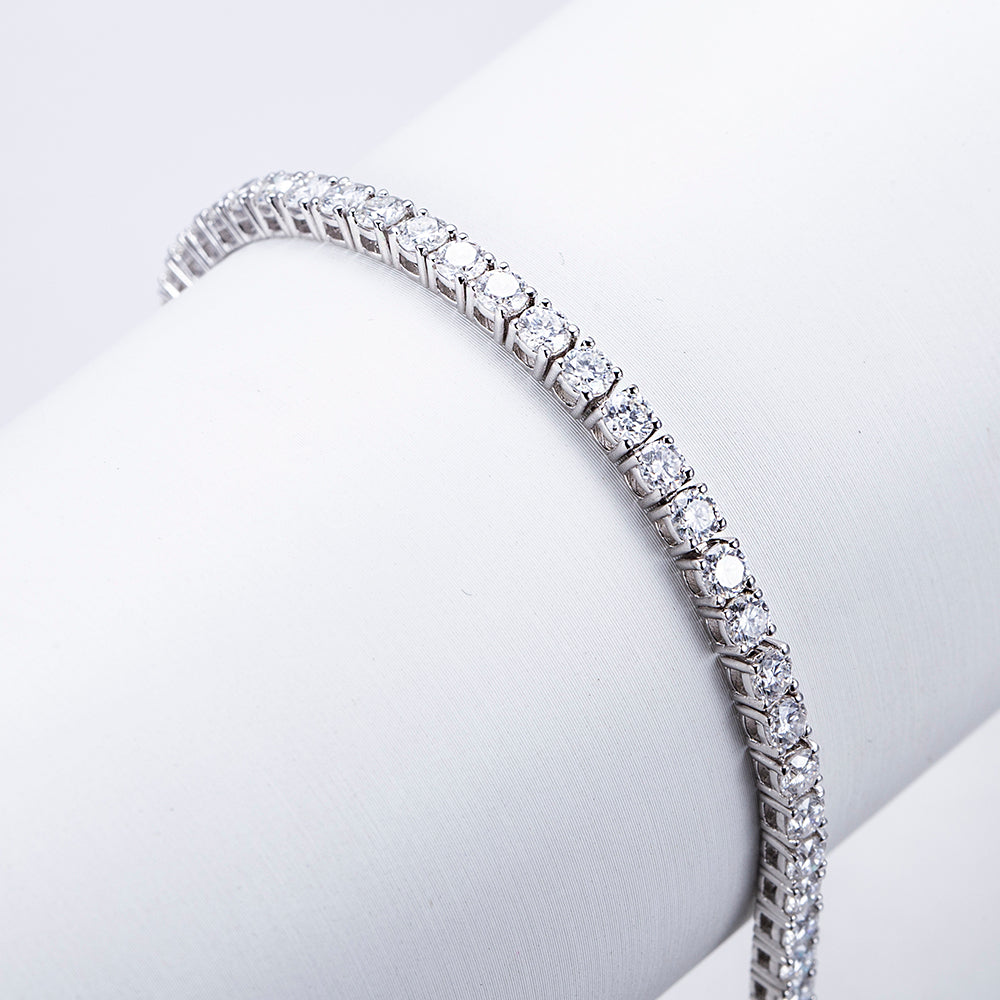 Ecob-603 | Luminara Lab Diamond Tennis Bracelet in 18K Gold