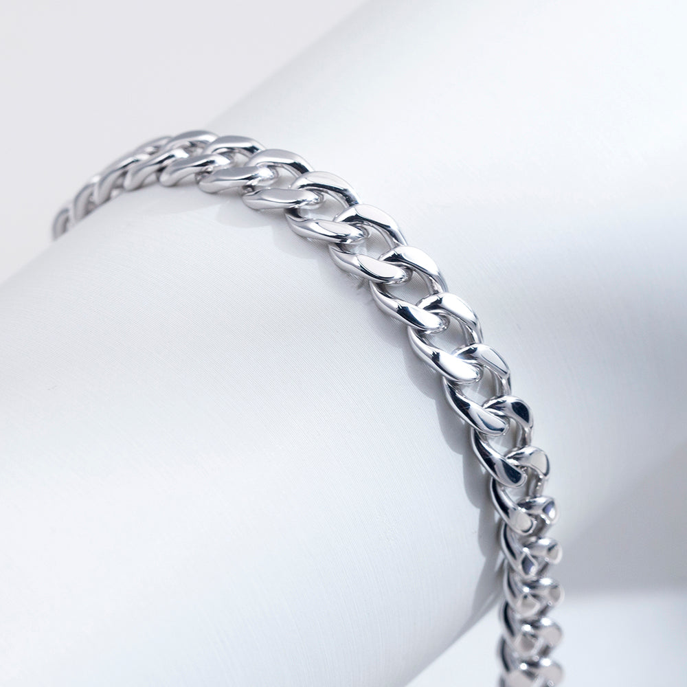 Ecob-620 | Forte Link Lab Diamond Chain Bracelet in 18K Gold