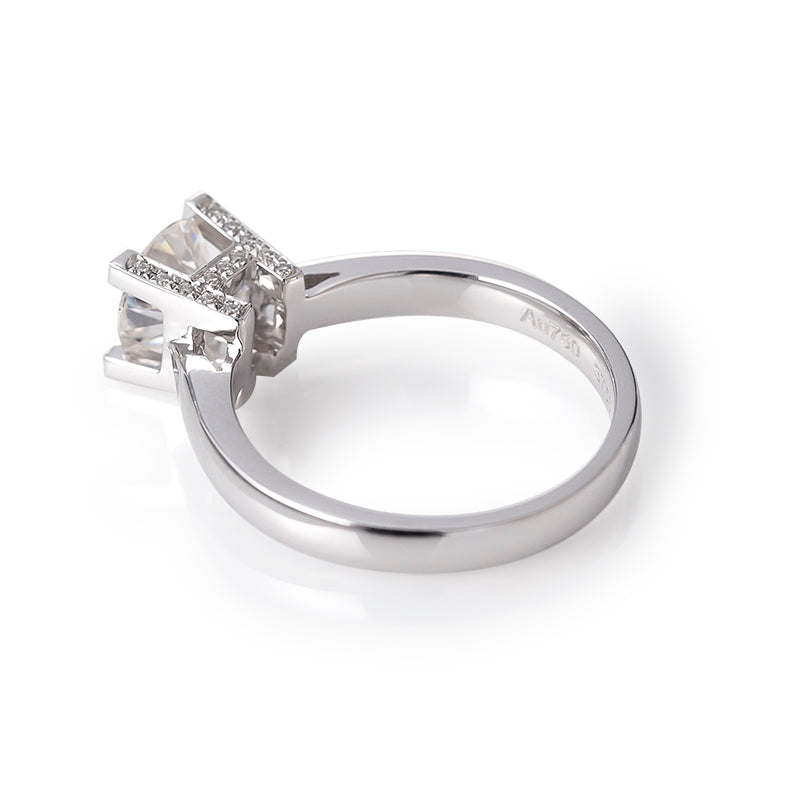 Eco-142  Customization | 18K White Gold | Lab-Grown Diamond  Round Brilliant-Cut 1.00ct D VS1  | IGI Certified