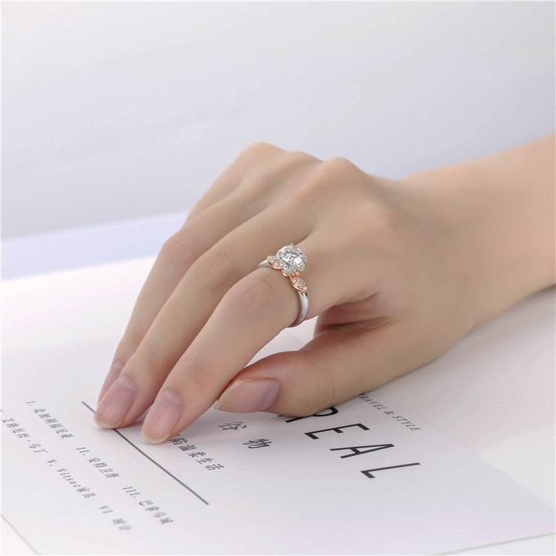 Eco-128  Customization | 18K White Gold | Round-Cut Lab-Grown Diamond 1.00ct D VVS1| IGI Certified