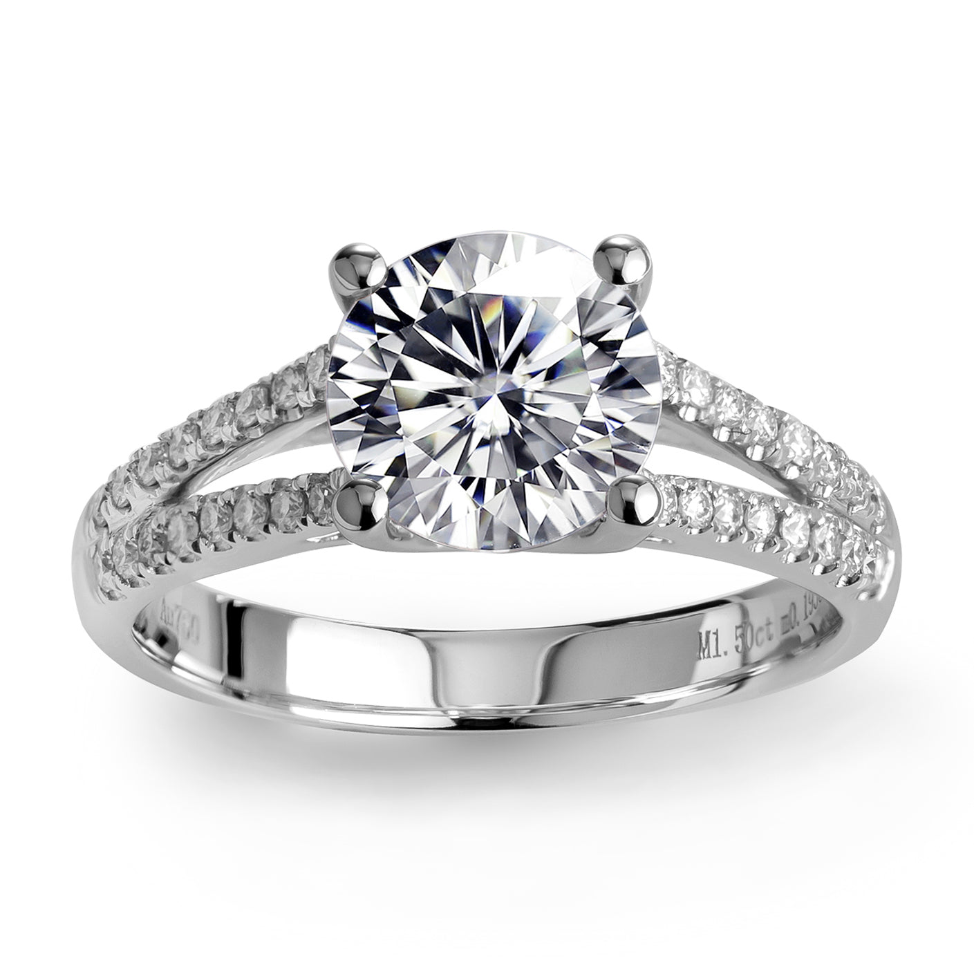 Eco-003 | 1ct D VS1 Lab-Grown Diamond Ring in 18K White Gold  By Ecogemma