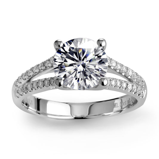 Eco-003 | 1ct D VS1 Lab-Grown Diamond Ring in 18K White Gold  By Ecogemma