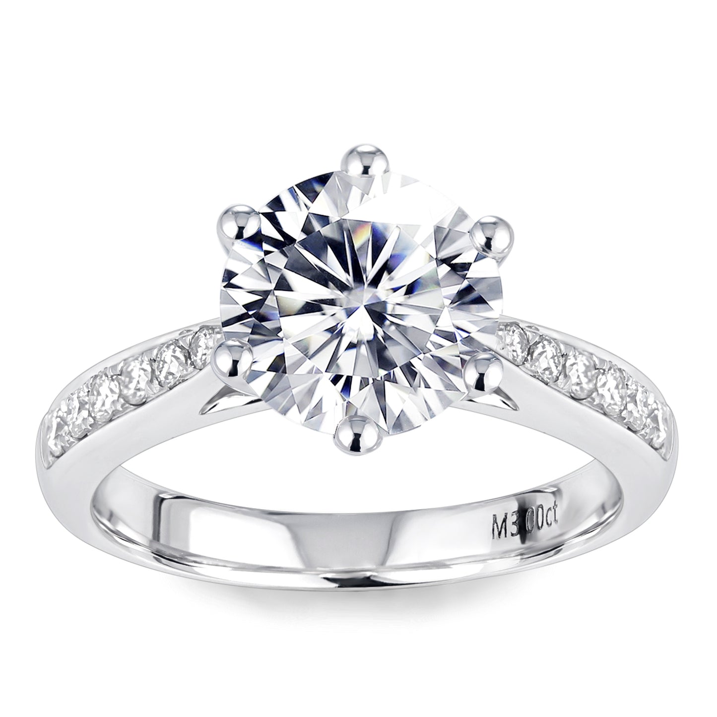 Eco—022: 1.0ct D VS1 Round Cut Lab-Grown Diamond Ring in 18K White Gold By Ecogemma · IGI Certified
