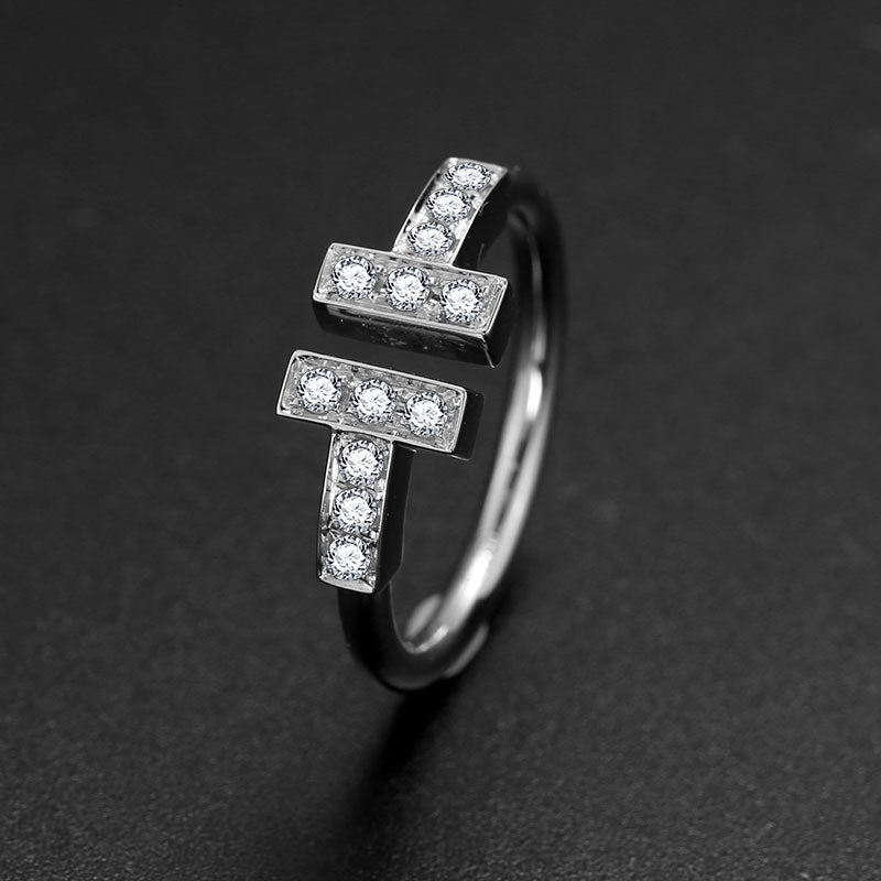 Eco-060: Open-Ended Lab-Grown Diamond Bar Ring | 18K Gold | IGI Certified | Ecogemma