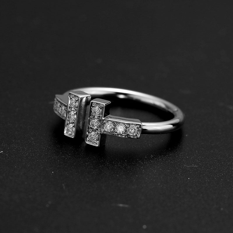 Eco-060: Open-Ended Lab-Grown Diamond Bar Ring | 18K Gold | IGI Certified | Ecogemma