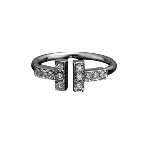 Eco-060: Open-Ended Lab-Grown Diamond Bar Ring | 18K Gold | IGI Certified | Ecogemma