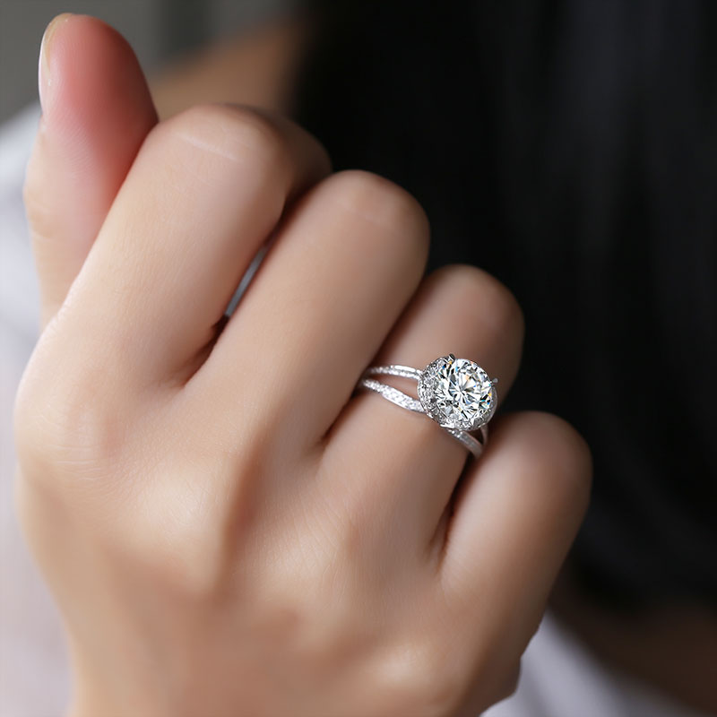 Eco-060 | Crosswinds 1.5ct D VS1 Lab-Grown Diamond | 18K White Gold &amp; Rose Gold | IGI Certified