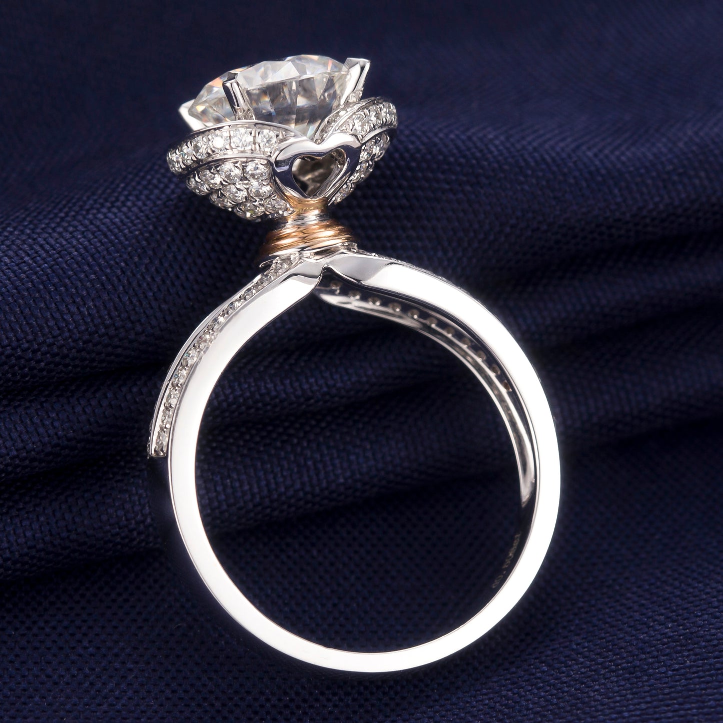 Eco-060 | Crosswinds 1.5ct D VS1 Lab-Grown Diamond | 18K White Gold &amp; Rose Gold | IGI Certified