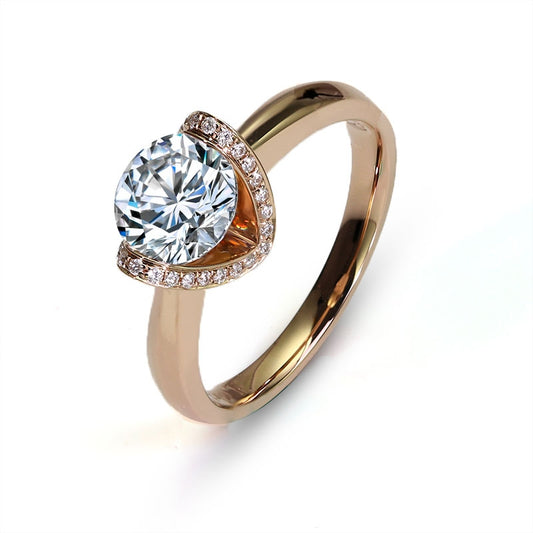 Eco-063 1.0ct D VS1 Lab-Grown Diamond | 18K Rose Gold | IGI Certified