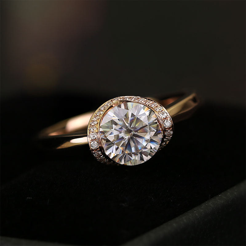 Eco-063 1.0ct D VS1 Lab-Grown Diamond | 18K Rose Gold | IGI Certified