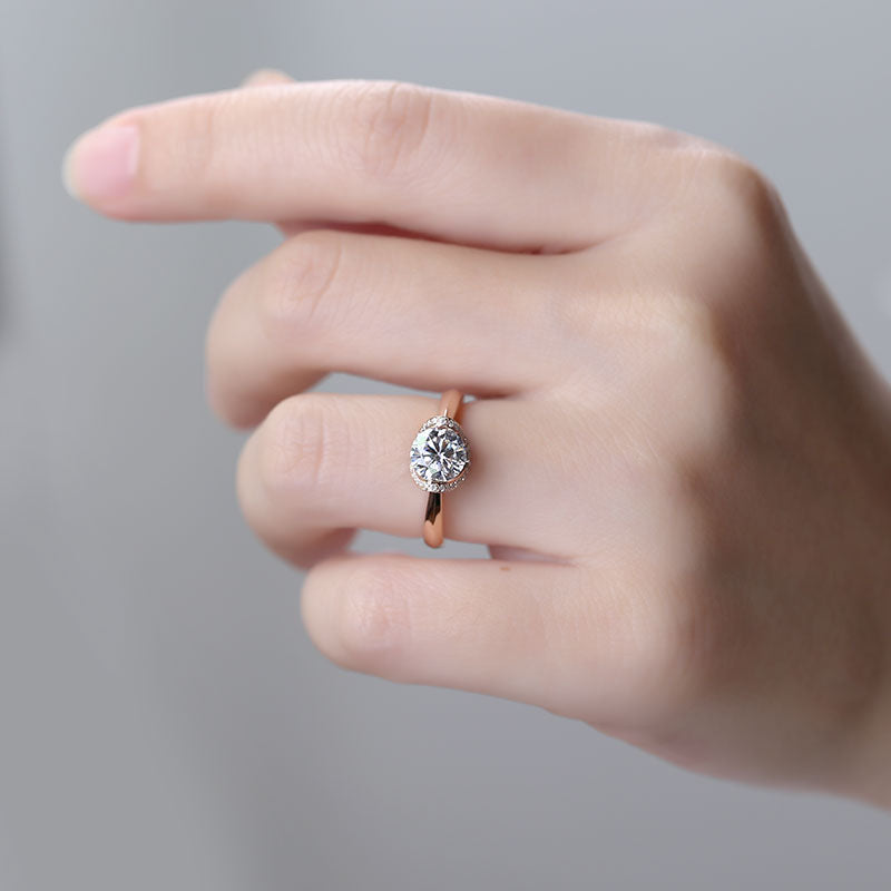 Eco-063 1.0ct D VS1 Lab-Grown Diamond | 18K Rose Gold | IGI Certified