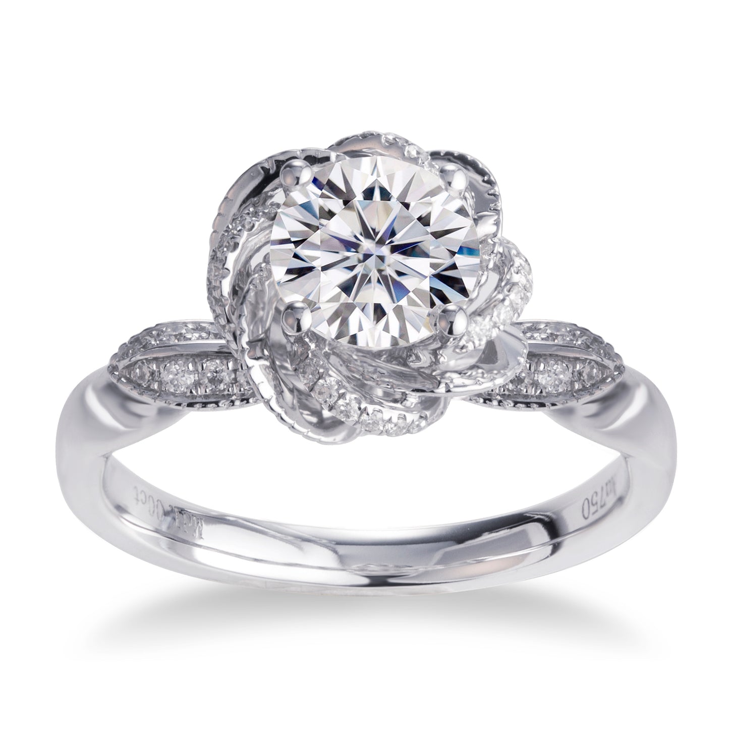 Eco-065 1.0ct D VVS1 Lab-Grown Diamond | 18K White Gold | IGI Certified