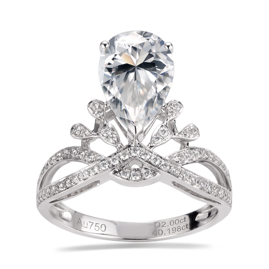 Eco-069 |1.0ct D VS1 Lab-Grown Diamond | 18K White Gold | IGI Certified