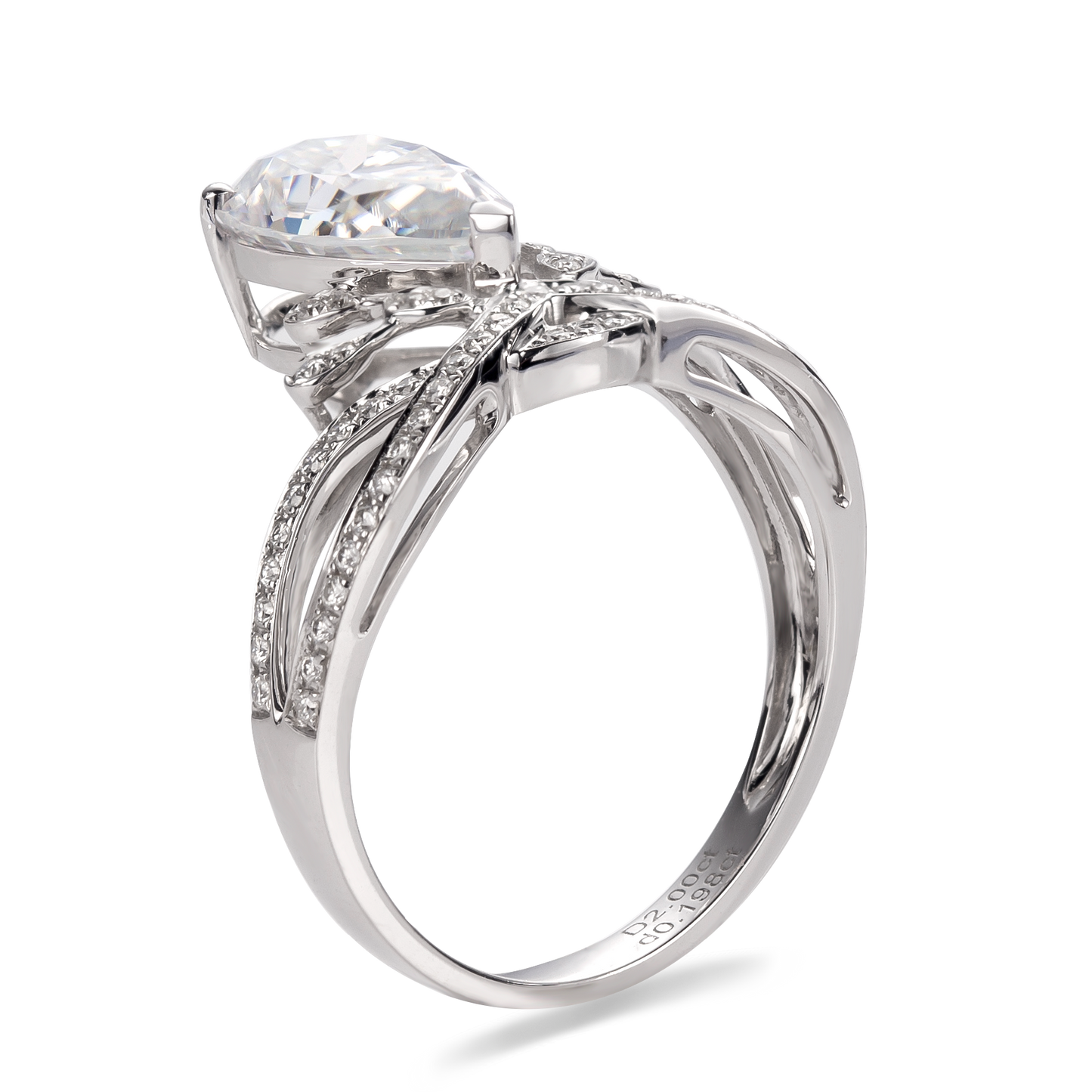 Eco-069 |1.0ct D VS1 Lab-Grown Diamond | 18K White Gold | IGI Certified