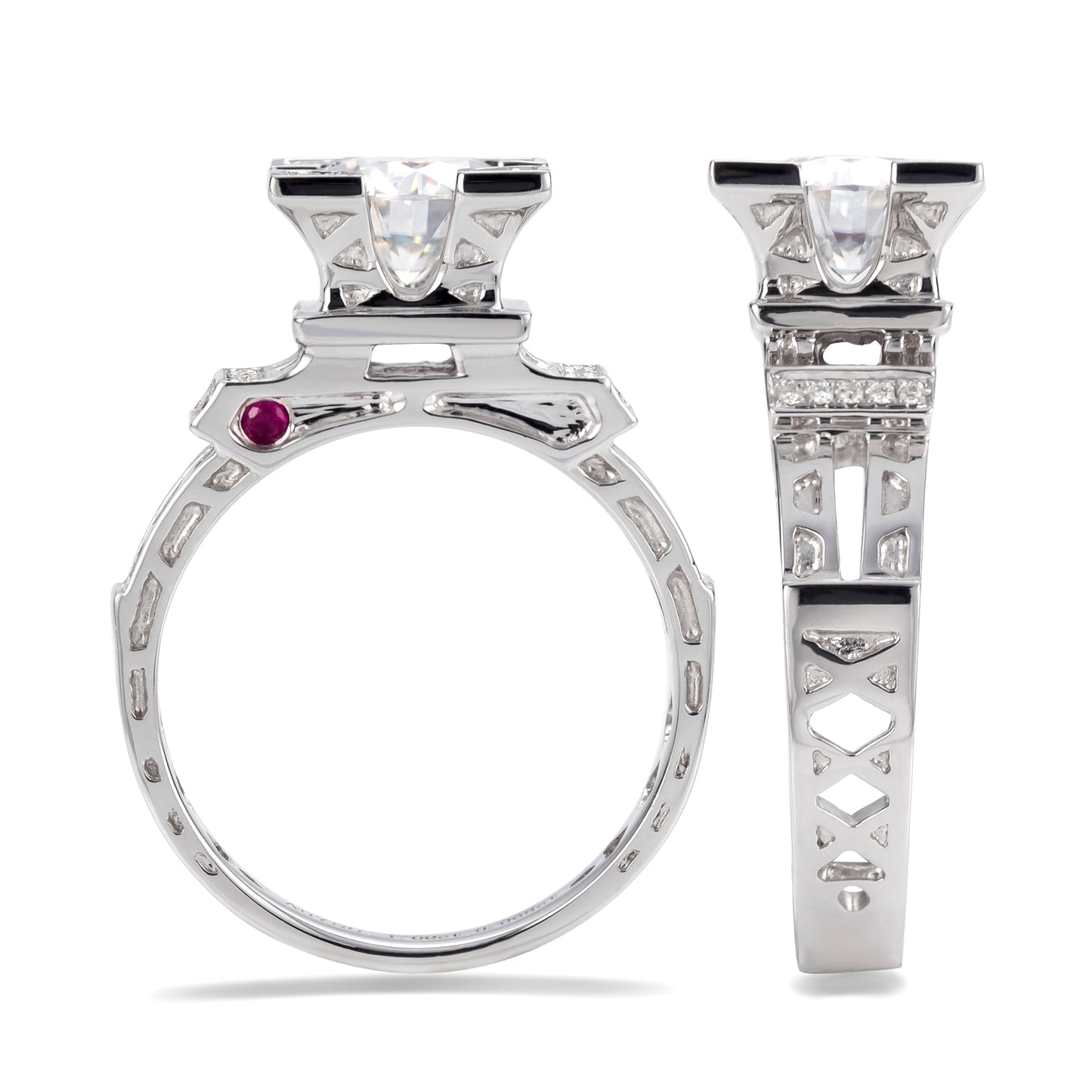 Eco-070 | 1.0ct D VVS1 Lab-Grown Diamond | 18K White Gold | IGI Certified