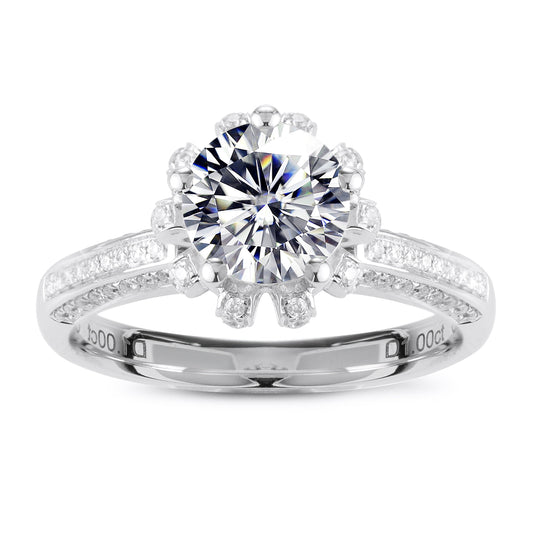 Eco-125 | 1.0ct D VVS1 Round-Cut Lab-Grown Diamond | 18K Rose Gold | IGI Certified