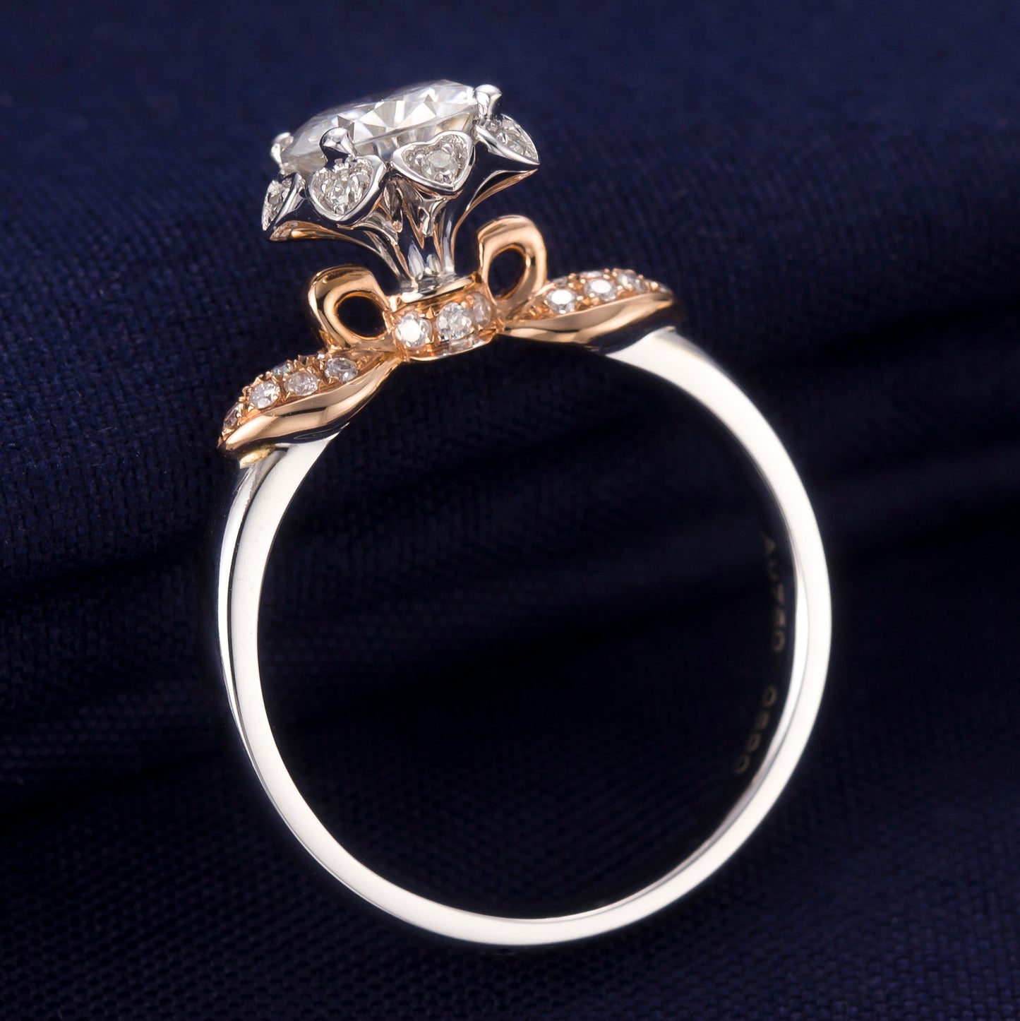 Eco-128  Customization | 18K White Gold | Round-Cut Lab-Grown Diamond 1.00ct D VVS1| IGI Certified