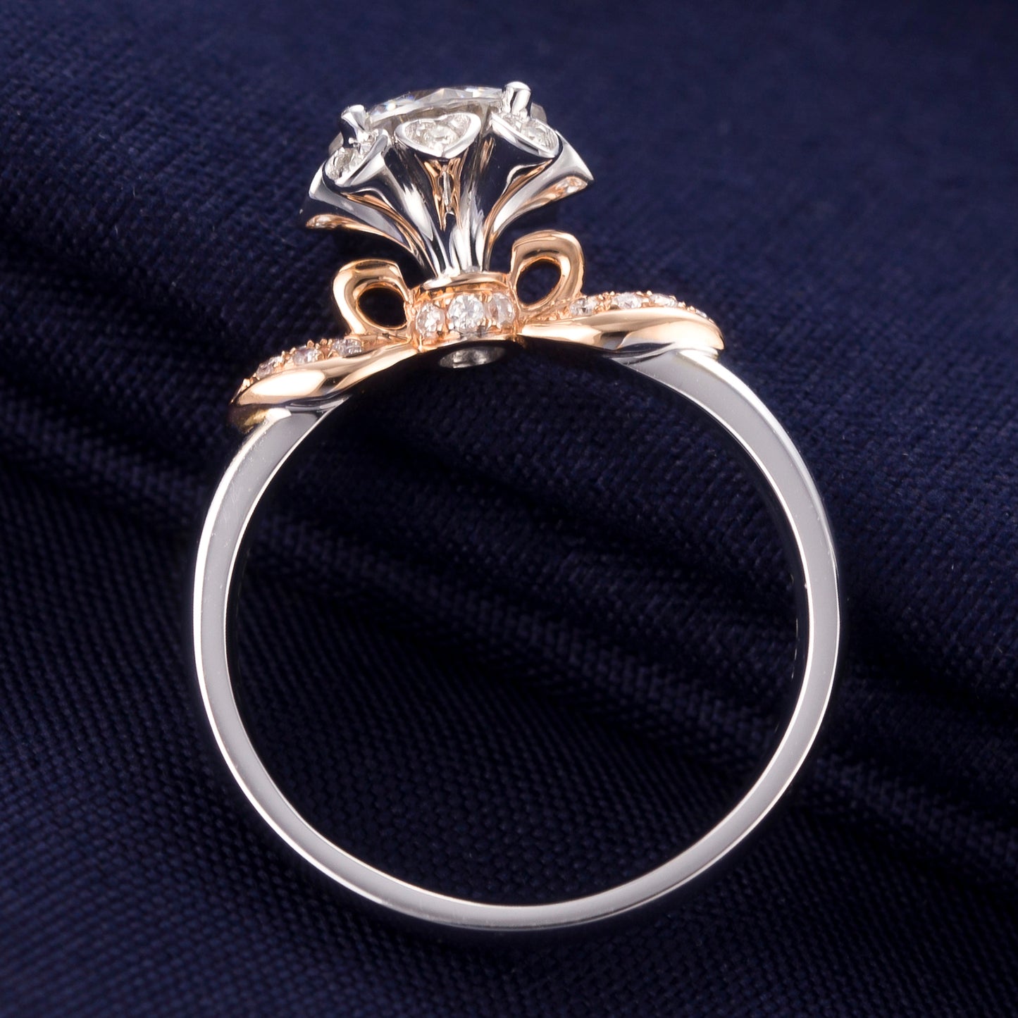 Eco-128  Customization | 18K White Gold | Round-Cut Lab-Grown Diamond 1.00ct D VVS1| IGI Certified