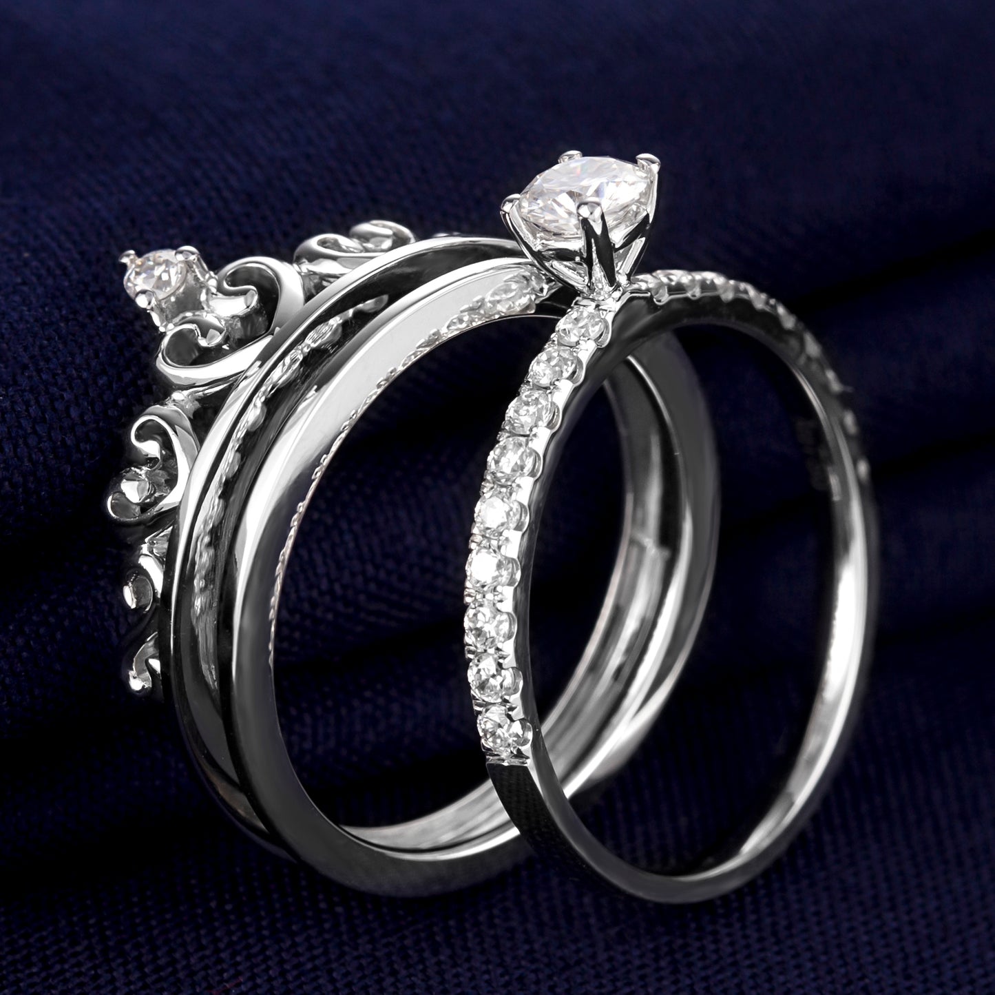 Eco-139 Customization | 18K White Gold | Round Brilliant-Cut Lab-Grown Diamond 1.00ct D VVS1| IGI Certified