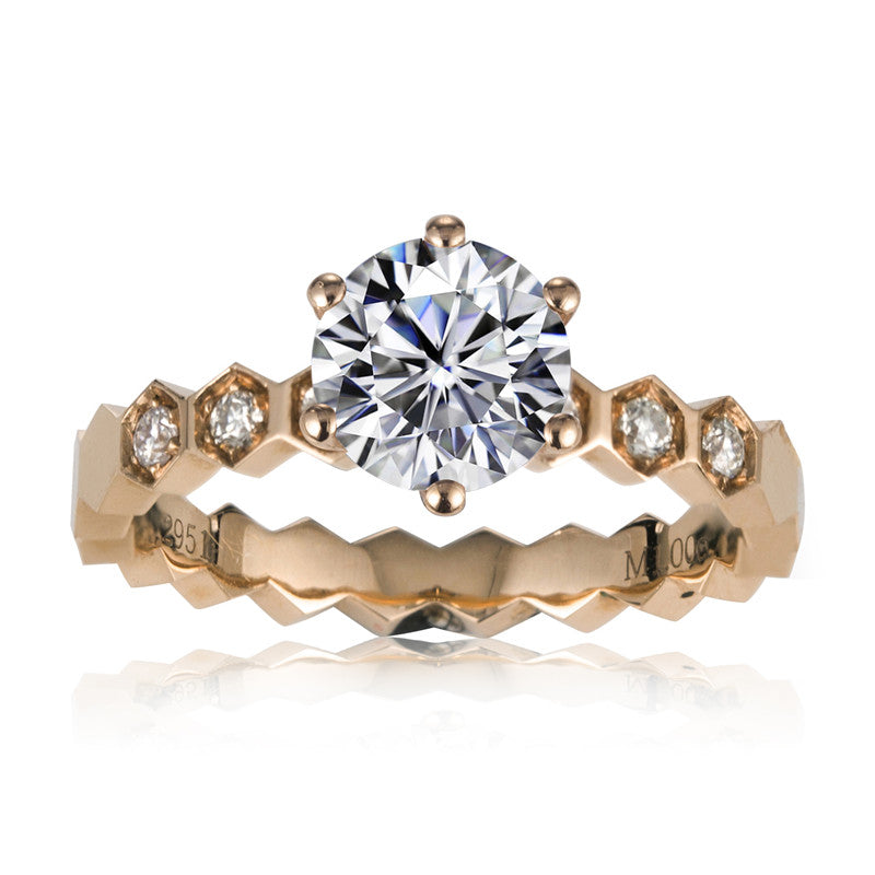 Eco-141   Customization | 18K Gold & Platinum | Lab-Grown Diamond  Round-Cut 1.00ct D VVS1| IGI Certified