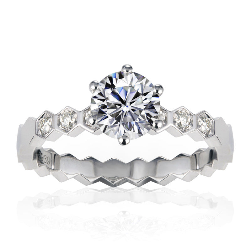 Eco-141   Customization | 18K Gold & Platinum | Lab-Grown Diamond  Round-Cut 1.00ct D VVS1| IGI Certified