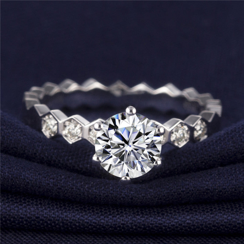 Eco-141   Customization | 18K Gold & Platinum | Lab-Grown Diamond  Round-Cut 1.00ct D VVS1| IGI Certified
