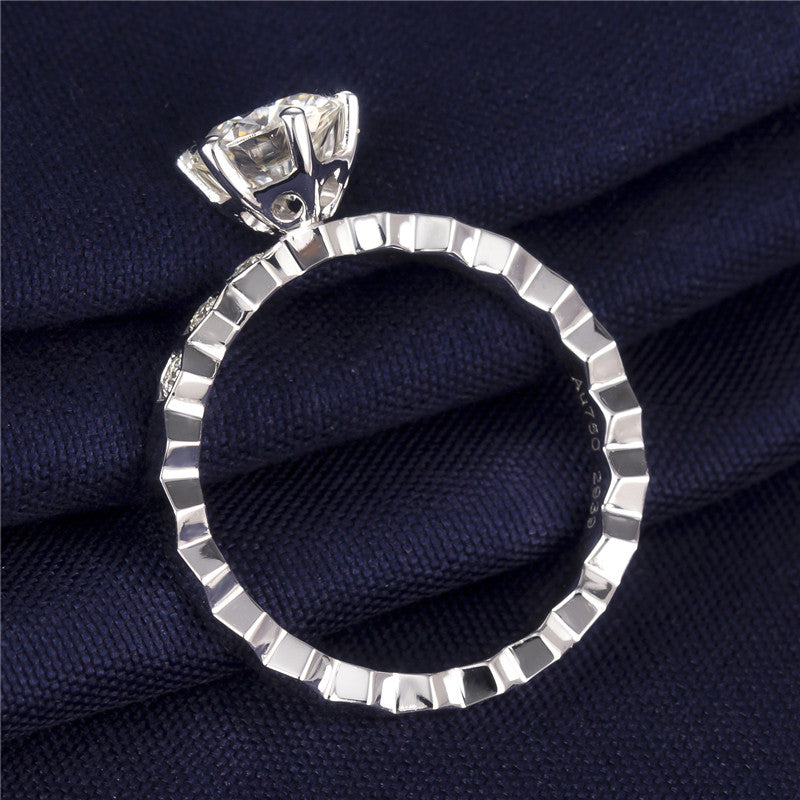 Eco-141   Customization | 18K Gold & Platinum | Lab-Grown Diamond  Round-Cut 1.00ct D VVS1| IGI Certified