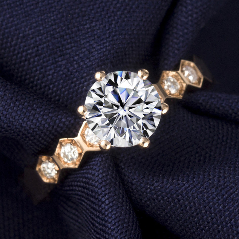 Eco-141   Customization | 18K Gold & Platinum | Lab-Grown Diamond  Round-Cut 1.00ct D VVS1| IGI Certified