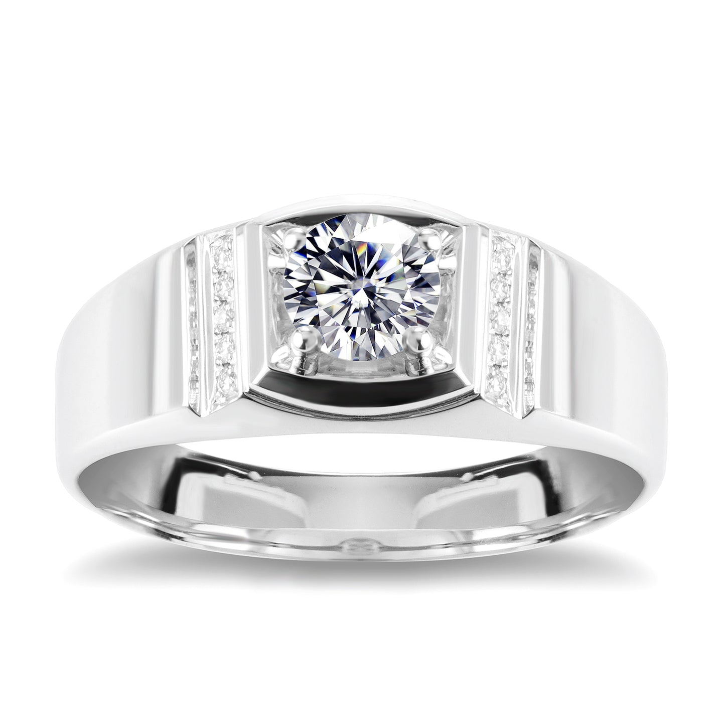 Harley-173: Meridian Vault – ラボグロウンダイヤモンドチャンネルリング（18Kホワイトゴールド）