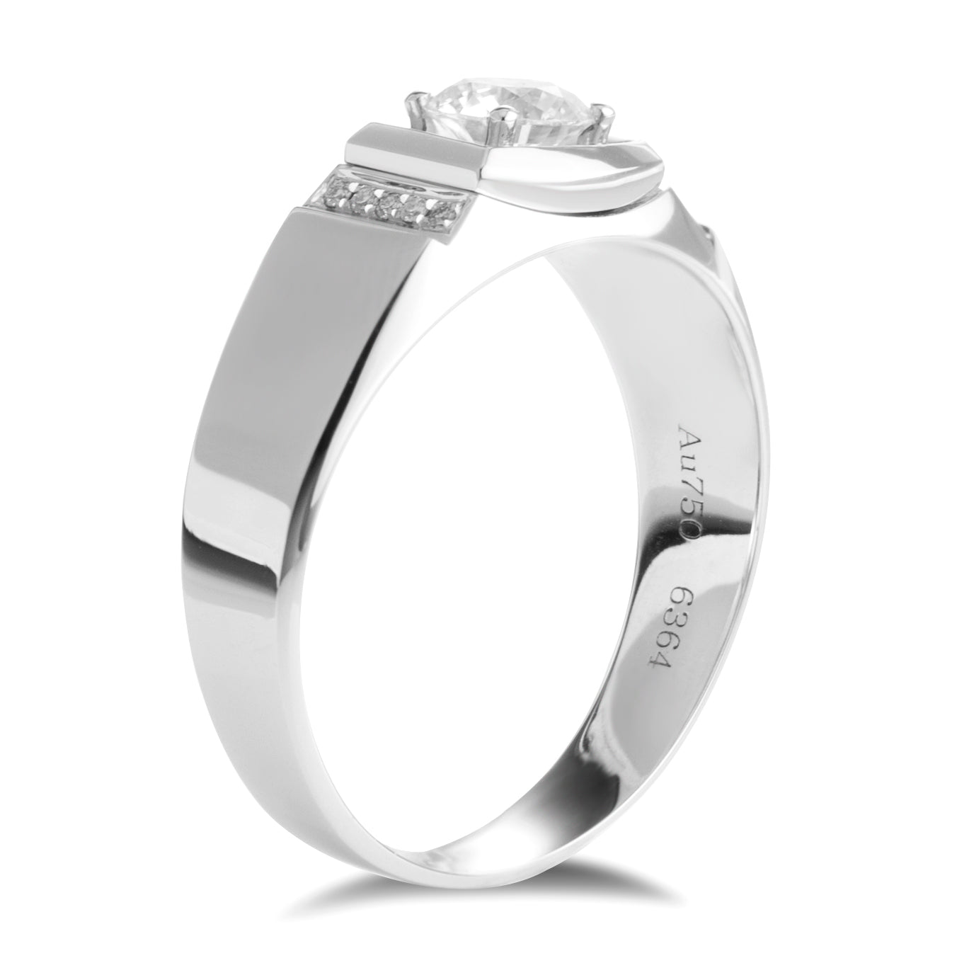 Harley-173: Meridian Vault – ラボグロウンダイヤモンドチャンネルリング（18Kホワイトゴールド）