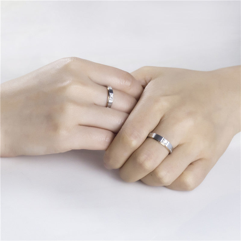 Harley-181: Eternal Script – Anillos grabados con diamantes cultivados en laboratorio en oro blanco de 18 quilates