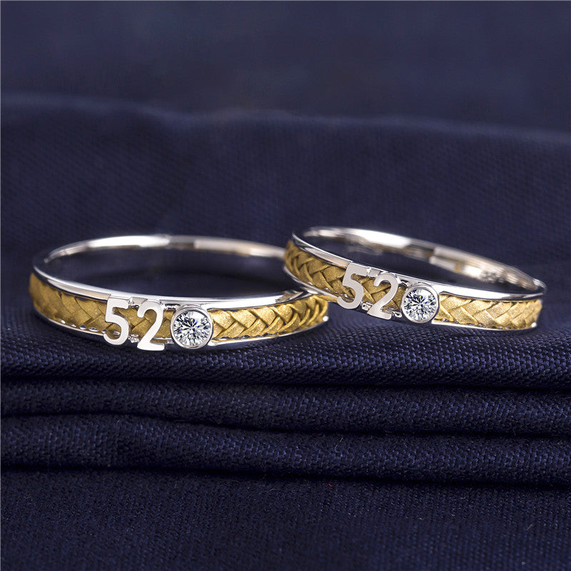 Harley-182: Golden Verse – 18Kホワイト＆イエローゴールドのラボグロウンダイヤモンド織りバンド